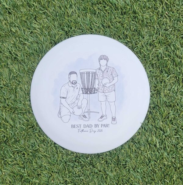 custom driver disc - dad line art